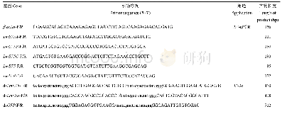 表2 所用RT-qPCR和RNAi的引物信息