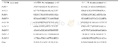 表1 引物序列：苦荞ARF基因家族的鉴定及生长素诱导下的表达模式
