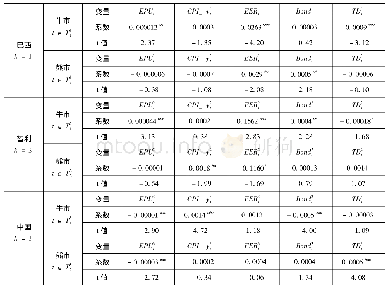 表7 新兴市场国家牛市、熊市中经济政策确定性对股市异常波动的影响