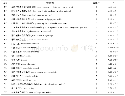 《表3 加味二至丸-AS-基因的生物学过程》