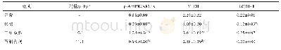 表3 石斛合剂对T2DM-NAFLD大鼠p-AMPK/AMPK,TFEB,LC3B-Ⅱ蛋白表达（±s,n=3)