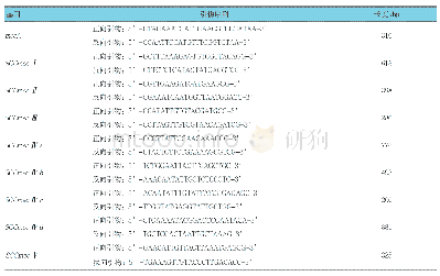 表1 mecA基因及SCCmec基因各分型PCR扩增引物序列