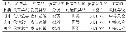 表3 公共用品中荧光增白剂对人体健康危害的风险评估