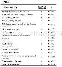 《表2 hsa-miR-613靶基因的Pathway分析结果》