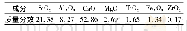 表1 高炉渣的化学组成的质量分数