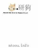 MICROSOFT SQL SERVER FOR WINDOWS NT 技术手册 1（ PDF版）