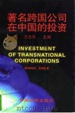 著名跨国公司在中国的投资   1996  PDF电子版封面  7501736502  王志乐主编 
