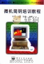 微机简明培训教程   1996  PDF电子版封面  7505331264  朱凯等编著 