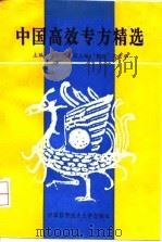 中国高效专方精选   1994  PDF电子版封面  7312005233  范仁忠主编 