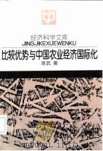 比较优势与中国农业经济国际化   1997  PDF电子版封面  7300023177  陈武著 