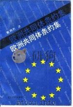欧洲共同体条约集   1993  PDF电子版封面  730901104X  戴炳然译 