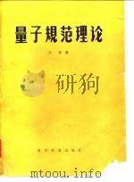 量子规范理论   1986  PDF电子版封面  13015·1460  汪容著 