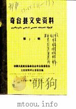 奇台县文史资料  第11辑（1987 PDF版）