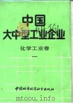 中国大中型工业企业  化学工业卷  1   1989  PDF电子版封面  7507402088  马洪，陶涛主编；国务院经济技术社会发展研究中心，国家统计局编 