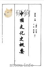 中国文化史概要   1988  PDF电子版封面  7040011654  谭家健主编 