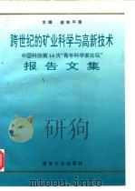 跨世纪的矿业科学与高新技术  中国科协第十四次“青年科学家论坛”报告文集（1996 PDF版）