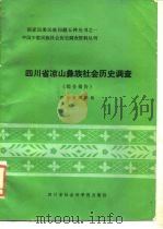 四川省凉山彝族社会历史调查  综合报告（1985 PDF版）