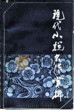 现代小说名作赏析   1985  PDF电子版封面  10088·974  《名作欣赏》编辑部编 