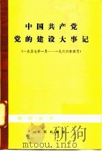 中国共产党党的建设伟大事记（1985 PDF版）