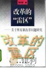 改革的“雷区”  关于所有制改革问题研究   1997  PDF电子版封面  7501135754  张大军著 