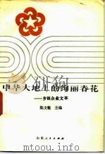 中华大地上的绚丽春花  乡镇企业文萃   1985  PDF电子版封面  4099·551  陈文魁主编；夏有梁等编写 