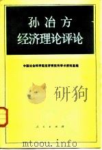 孙冶方经济理论评论（1985 PDF版）