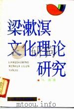 梁漱溟文化理论研究（1991 PDF版）