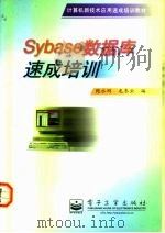 Sybase数据库速成培训（1997 PDF版）