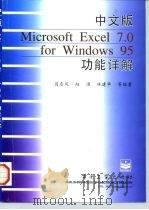 中文版Microsoft Excel 7.0 for Windows 95功能详解   1997  PDF电子版封面  7505339842  翁东风等编著 