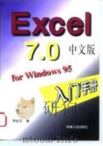 Excel 7.0中文版 for Windows 95入门手册   1997年05月第1版  PDF电子版封面    李启志 