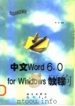 中文Word 6.0 for Windows教程   1997  PDF电子版封面  7030056302  阿华编著 