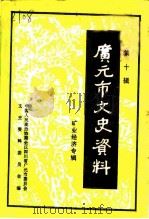广元市文史资料  第10辑  矿业经济专辑（1997 PDF版）