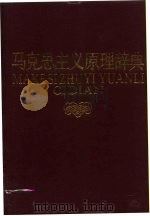 马克思主义原理辞典   1988  PDF电子版封面  7213001930  刘炳瑛主编 