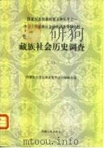 藏族社会历史调查  3   1989  PDF电子版封面  7223002603  西藏社会历史调查资料丛刊编辑组编 