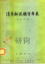 清季新设职官年表（1961 PDF版）