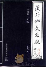 藏外佛教文献  第3辑   1997  PDF电子版封面  7801230922  方广锠 