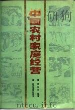 中国农村家庭经营   1989  PDF电子版封面  7800251683  章治文编著 