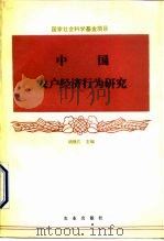 中国农户经济行为研究（1992 PDF版）