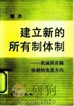 建立新的所有制体制  我国所有制体制的发展方向   1991  PDF电子版封面  7506002159  魏杰著 