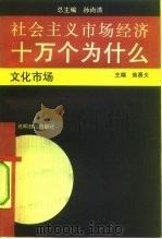 社会主义市场经济十万个为什么  文化市场分册   1993  PDF电子版封面  7800912280  孙尚请总主编 