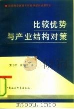 比较优势与产业结构对策  国际经济结构变动的中长期趋势及我国的选择   1992  PDF电子版封面  7500411685  贺力平，沈侠著 