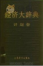 经济大辞典  计划卷   1990  PDF电子版封面  7532601188  刘国光主编 