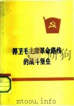 捍卫毛主席革命路线的战斗堡垒   1972  PDF电子版封面  3001·1304  农村基层党组织工作经验选编 