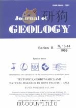 Journal of GEOLOGY     PDF电子版封面     