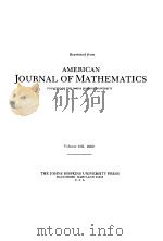 AMERICAN JOURNAL OF MATHEMATICS（ PDF版）