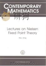 Lectures on Nielsen Fixed Point Theory     PDF电子版封面  0821850148  Boju Jiang 