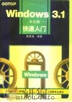 Windows 3.1中文版 快速入门   1994  PDF电子版封面  7115052603  詹凤莲编著；周晓津改编 