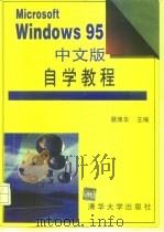 Microsoft Windows 95中文版自学教程   1997  PDF电子版封面  7302024723  展博华主编 
