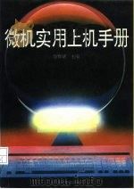 微机实用上机手册   1993  PDF电子版封面  7538117237  徐雅斌主编 
