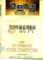 微型电脑应用基础 DOS、汉字输入、WPS、FOXBASE+   1994  PDF电子版封面  7810266713  刘海疆主编 